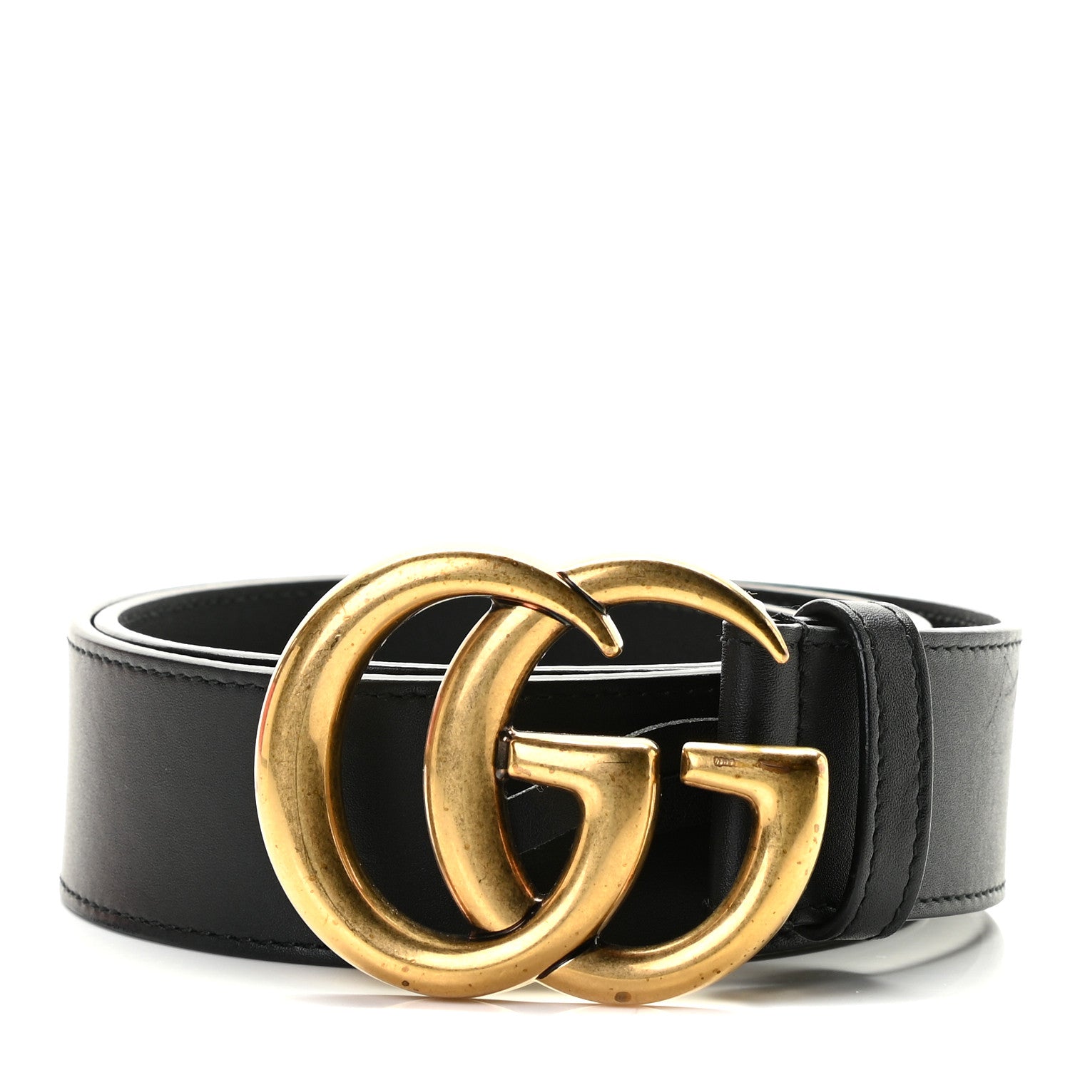 Gucci Calfskin Double G 40mm Belt 80 32 Black 1 of 5