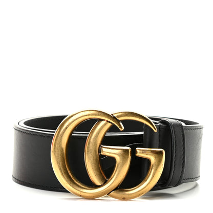 Gucci Calfskin Double G 40mm Belt 80 32 Black 1 of 5