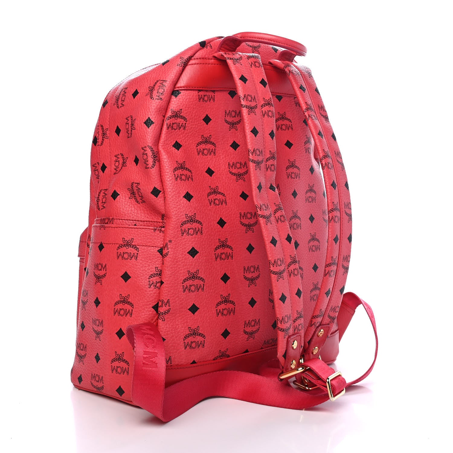 MCM Visetos Medium Sprinkle Stud Stark Backpack Corail 2 of 11