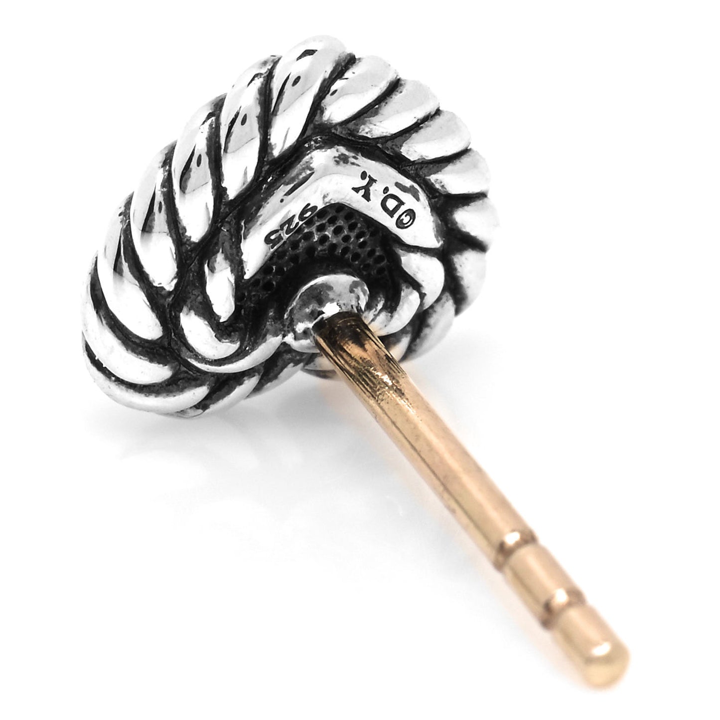 Sterling Silver Diamond Petite Pave Heart Earrings