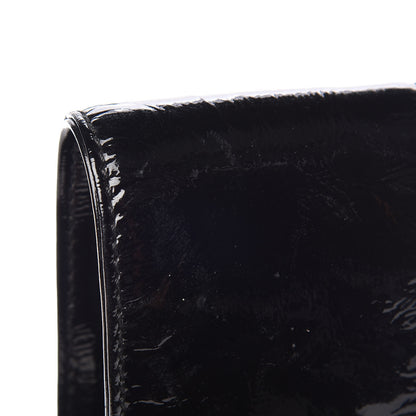 Chanel Patent Mademoiselle Lock Convertible Wrist Clutch Bag Black 11 of 11