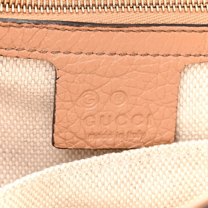 Gucci Pebbled Calfskin Medium Soho Flap Crossbody Camelia 6 of 10
