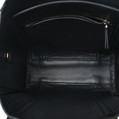 Balenciaga Shiny Calfskin Logo Crocodile Embossed XXS Everyday Tote Black 5 of 8
