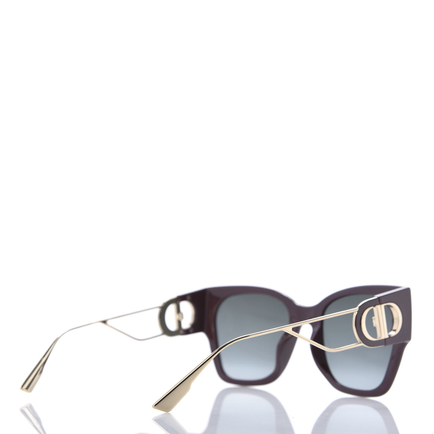 Christian Dior Rectangular 30 Montaigne 1 Sunglasses Burgundy 4 of 8