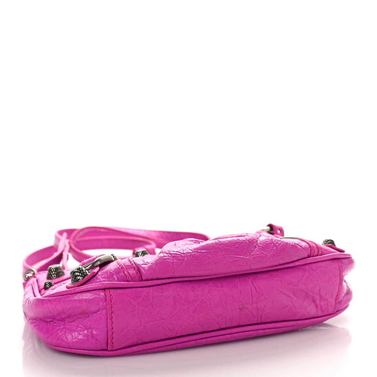 Agneau Arena Le Cagole Mini Purse With Chain Lipstick Pink