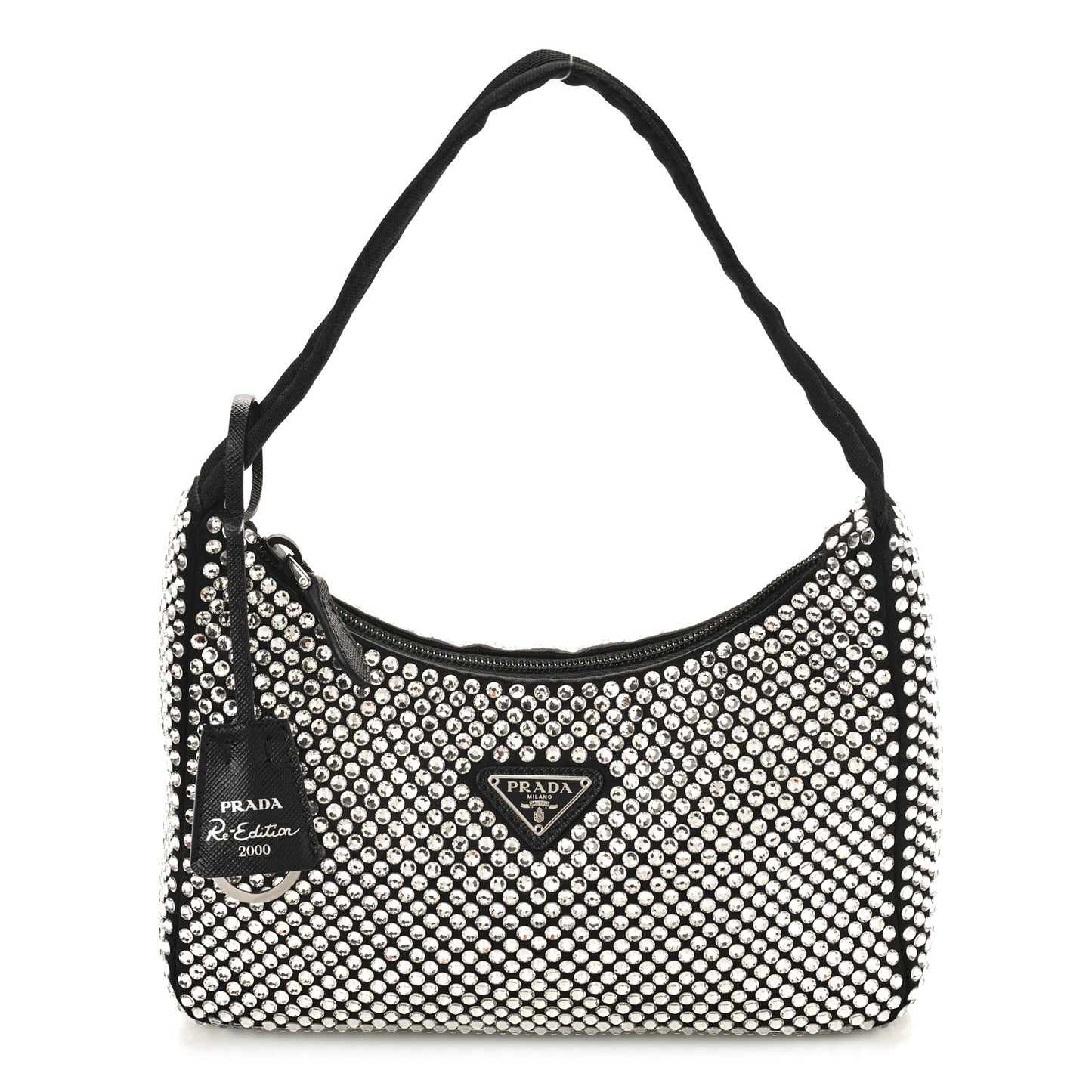 Satin Crystal Mini Re-Edition 2000 Bag Cristal