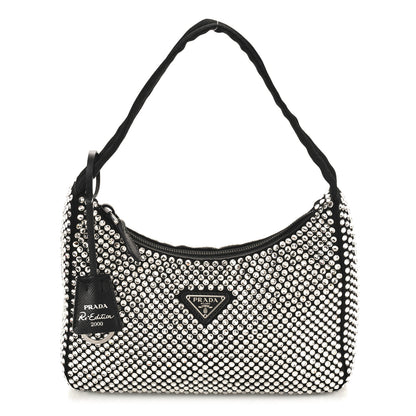 Prada Satin Crystal Mini Re-Edition 2000 Bag Cristal 1 of 9
