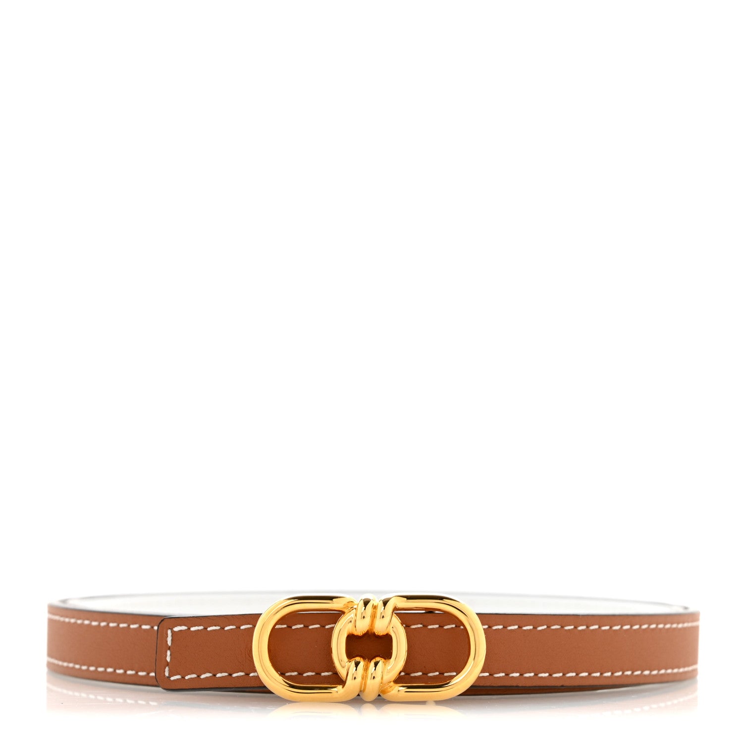 Hermes Swift Epsom 13mm Ancre Belt 75 30 White Gold 1 of 7