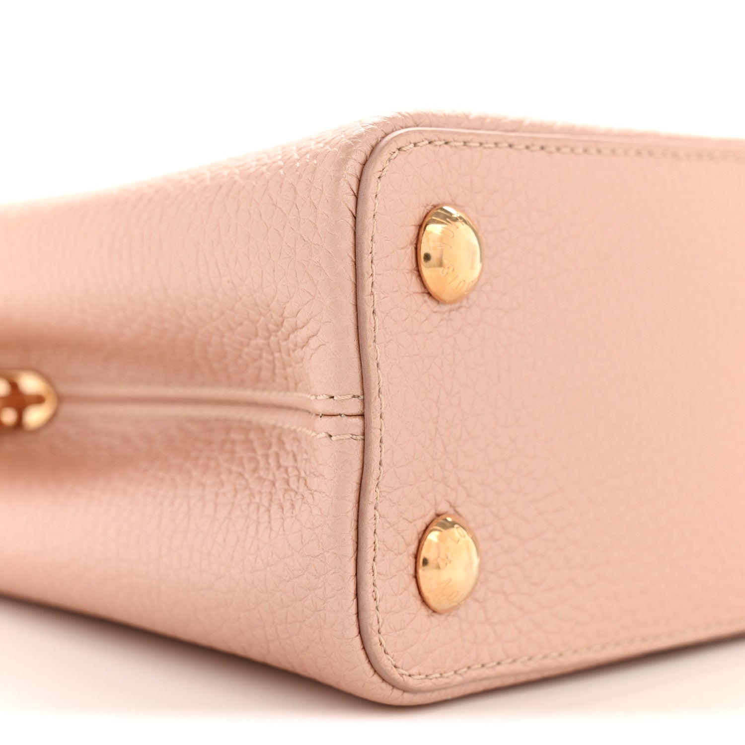 Louis Vuitton Metallic Taurillon Capucines BB Pearly Pink 8 of 10