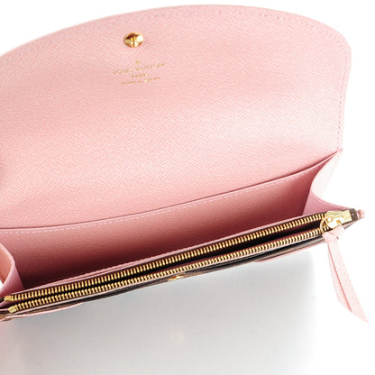 Louis Vuitton Damier Ebene Caissa Wallet Rose Ballerine 5 of 7