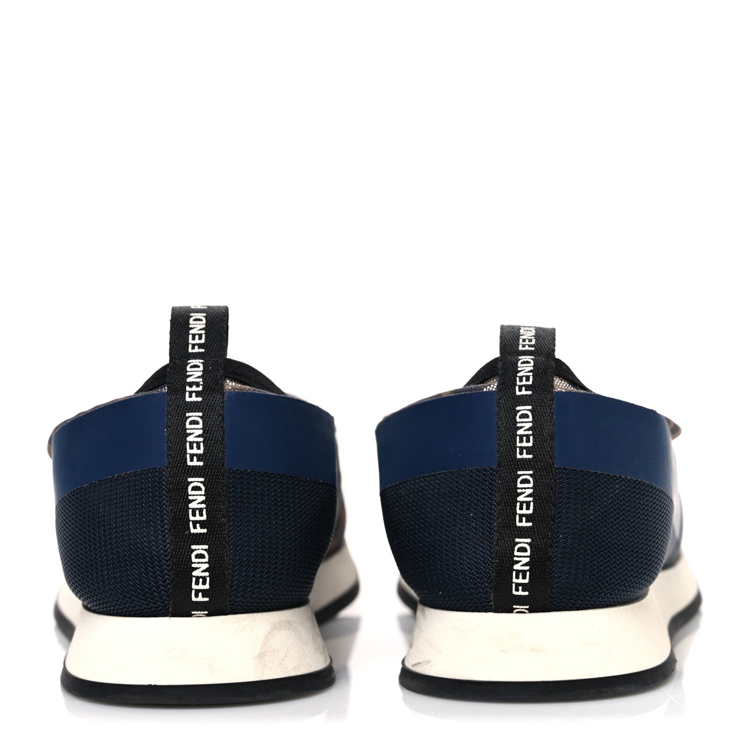 Fendi Technical Mesh FF Sneakers 39 Tobacco Navy 6 of 12
