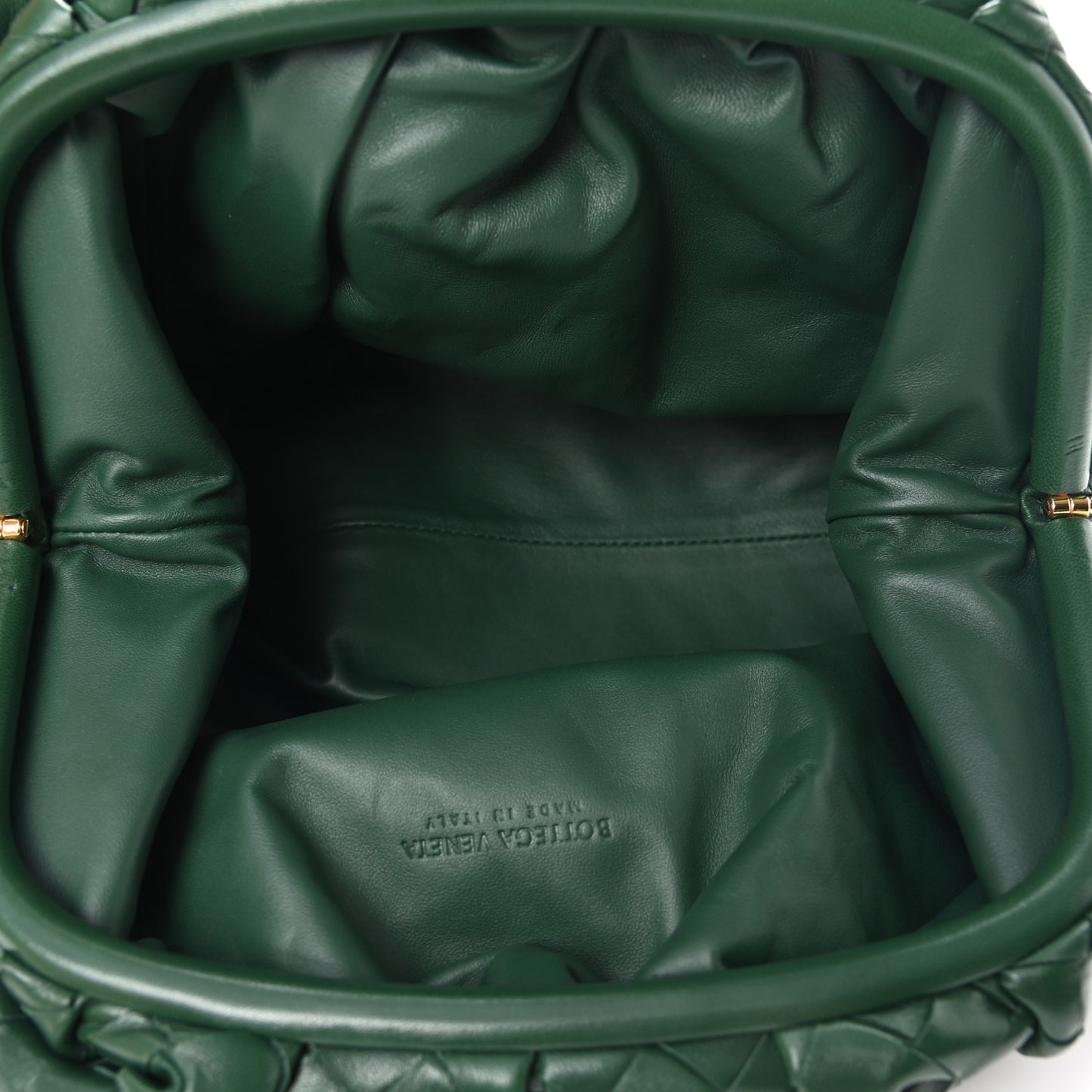 Nappa Maxi Intrecciato The Pouch Oversized Clutch Raintree