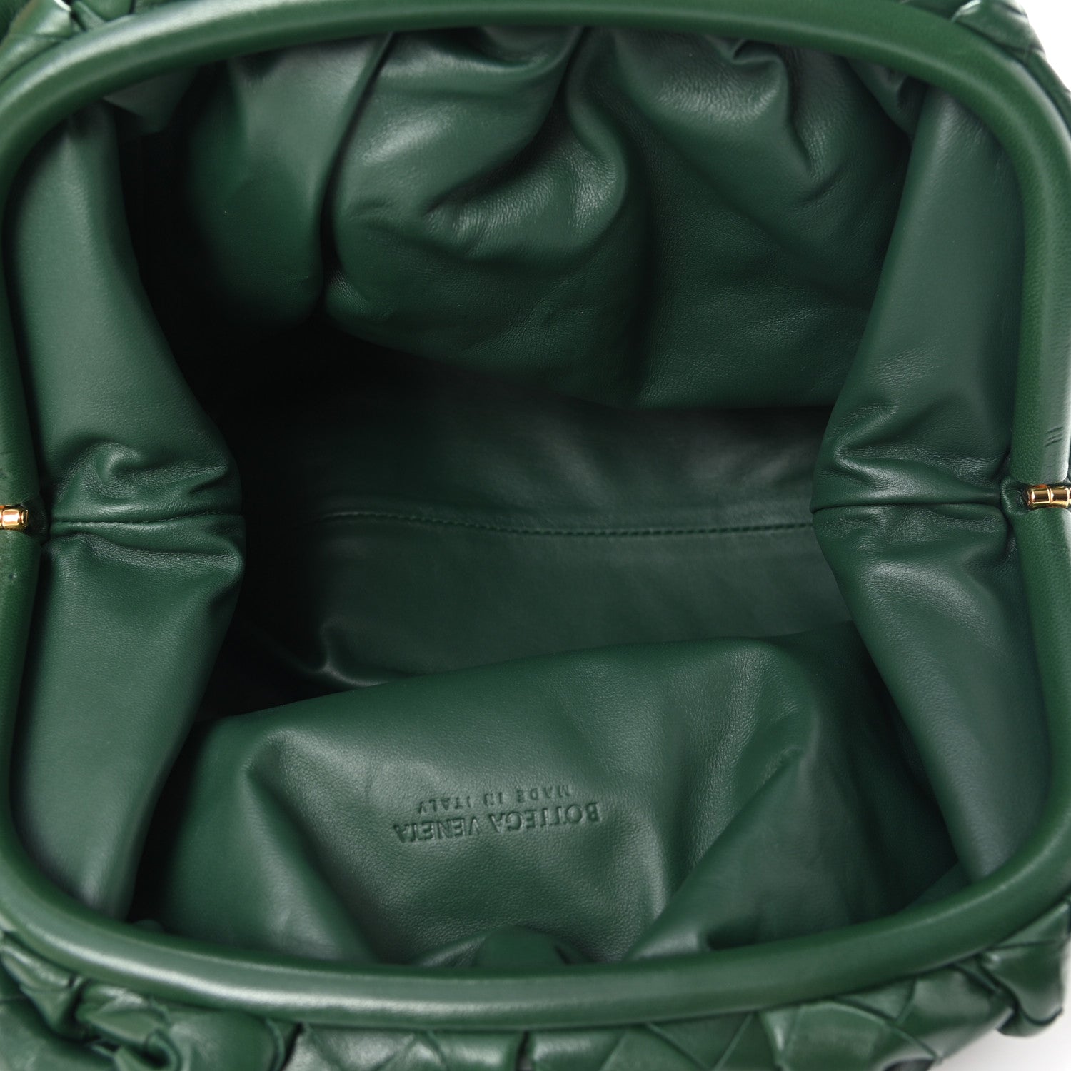 Bottega Veneta Nappa Maxi Intrecciato The Pouch Oversized Clutch Raintree 5 of 8