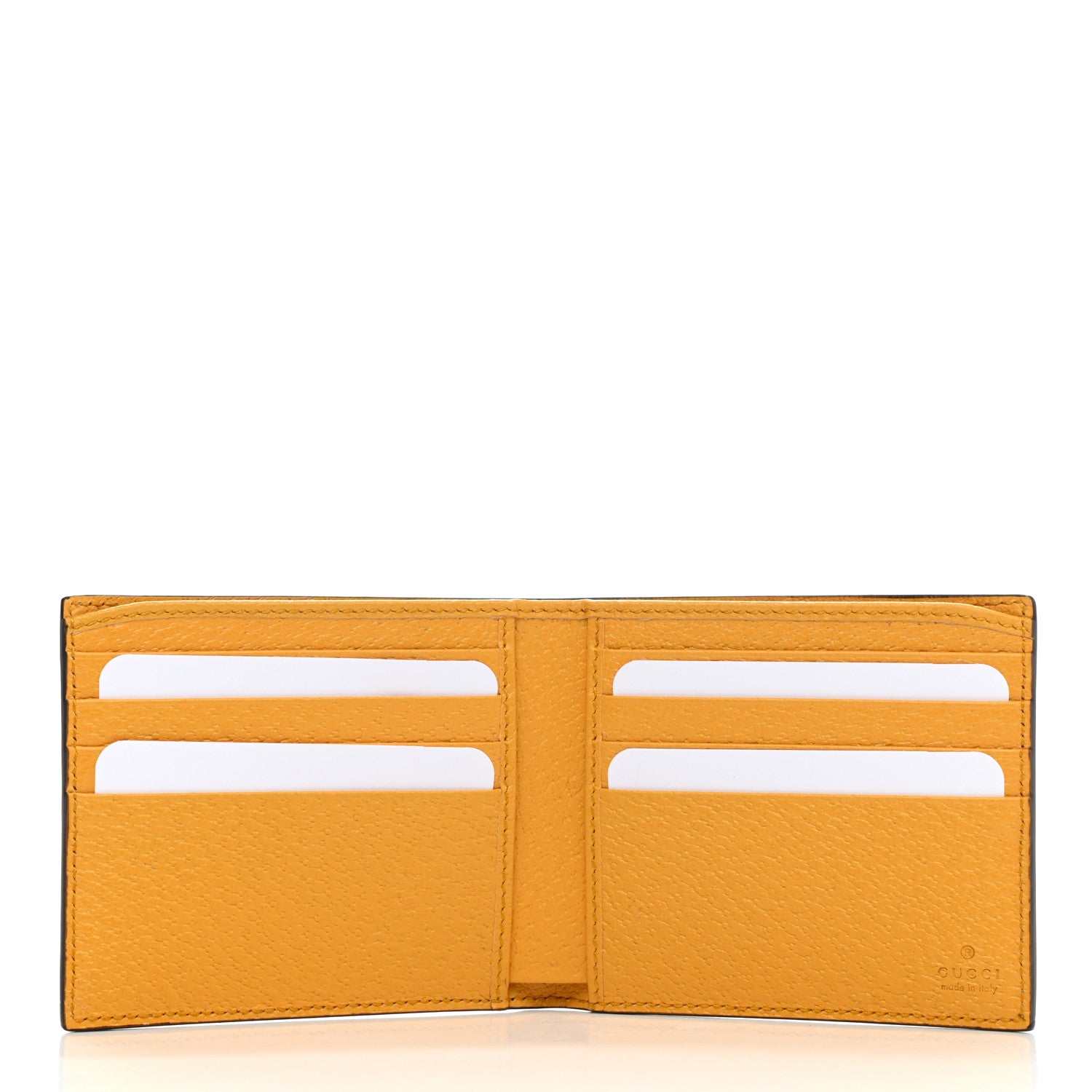 Gucci GG Supreme Monogram Neo Vintage Bi-Fold Wallet Beige Crop New Acero 5 of 8