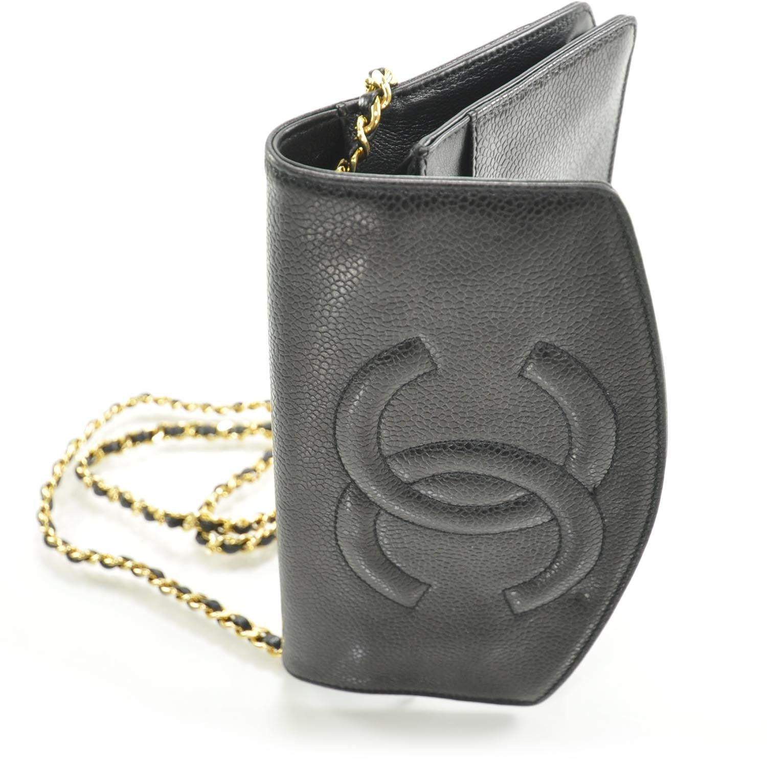Chanel Caviar Wallet on Chain Black 3 of 9