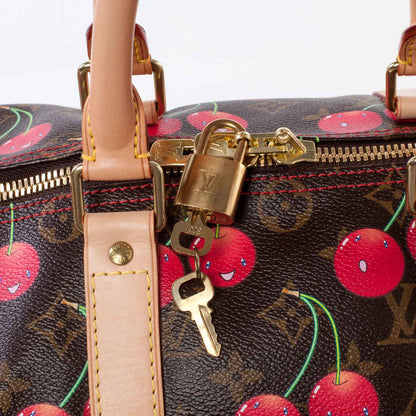 Louis Vuitton Monogram Cerises Keepall 45 7 of 10