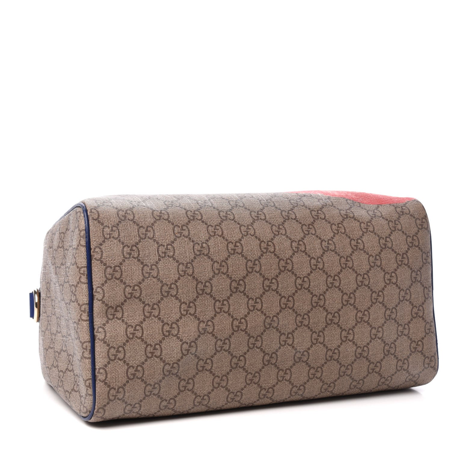 Gucci GG Plus Monogram Medium Boston USA Flag Unicef Duffle Blue 4 of 11