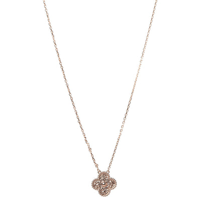 Van Cleef & Arpels 18K Rose Gold Vintage Alhambra Pendant Necklace 1 of 8