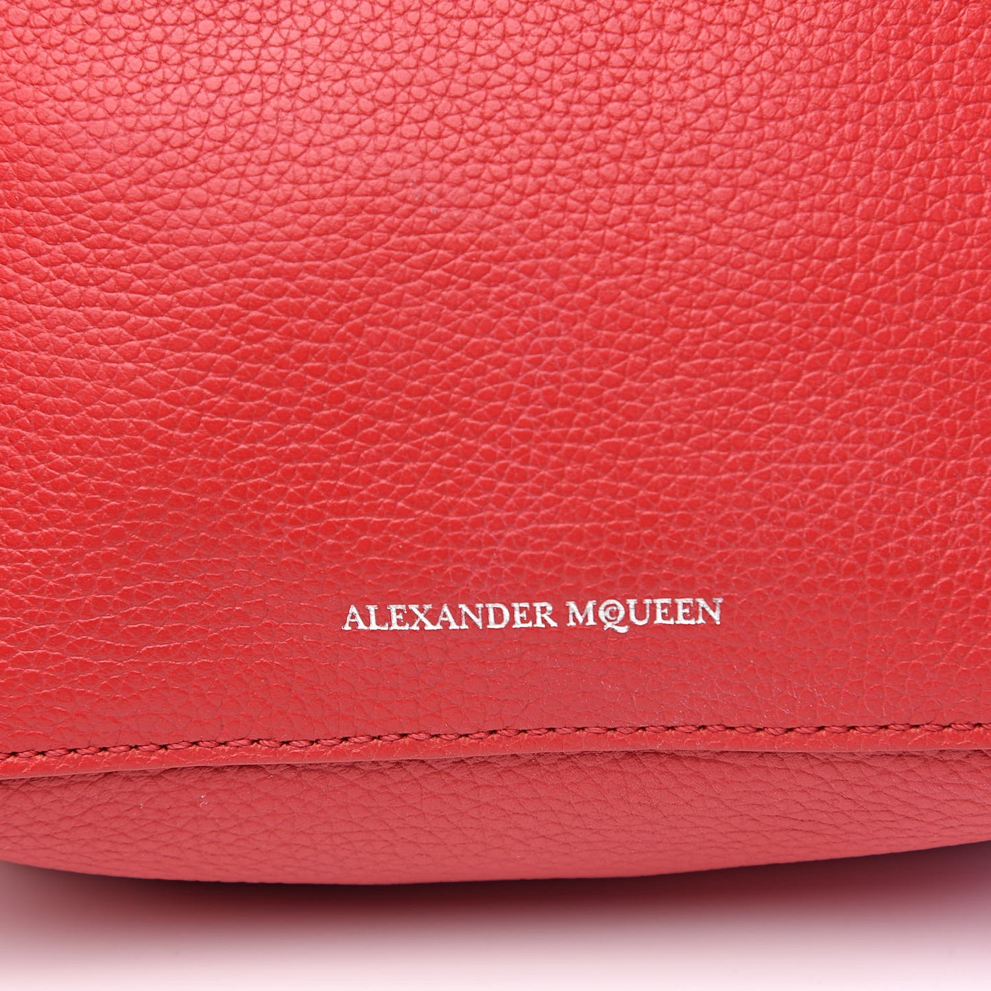 Calfskin Skull Camera Shoulder Bag Red