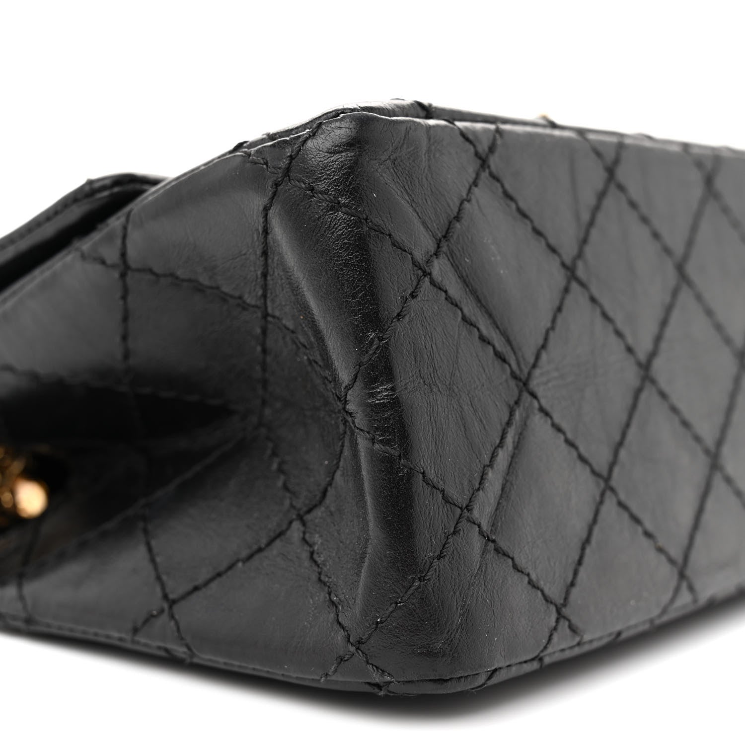 Chanel Aged Calfskin Quilted 2.55 Reissue Mini Flap Black 9 of 11