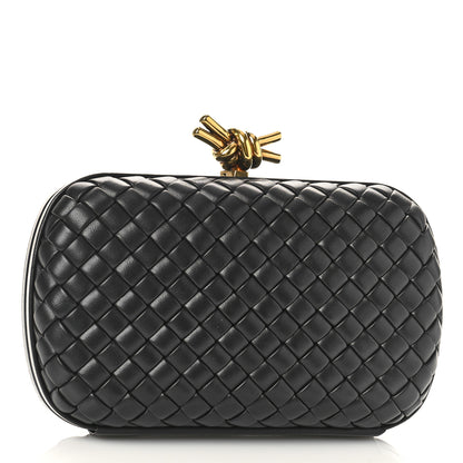 Bottega Veneta Nappa Intrecciato Knot Clutch Black 3 of 8