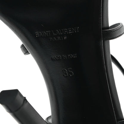 Saint Laurent Kid Egado Date 110 Sandals 35 Black 7 of 9