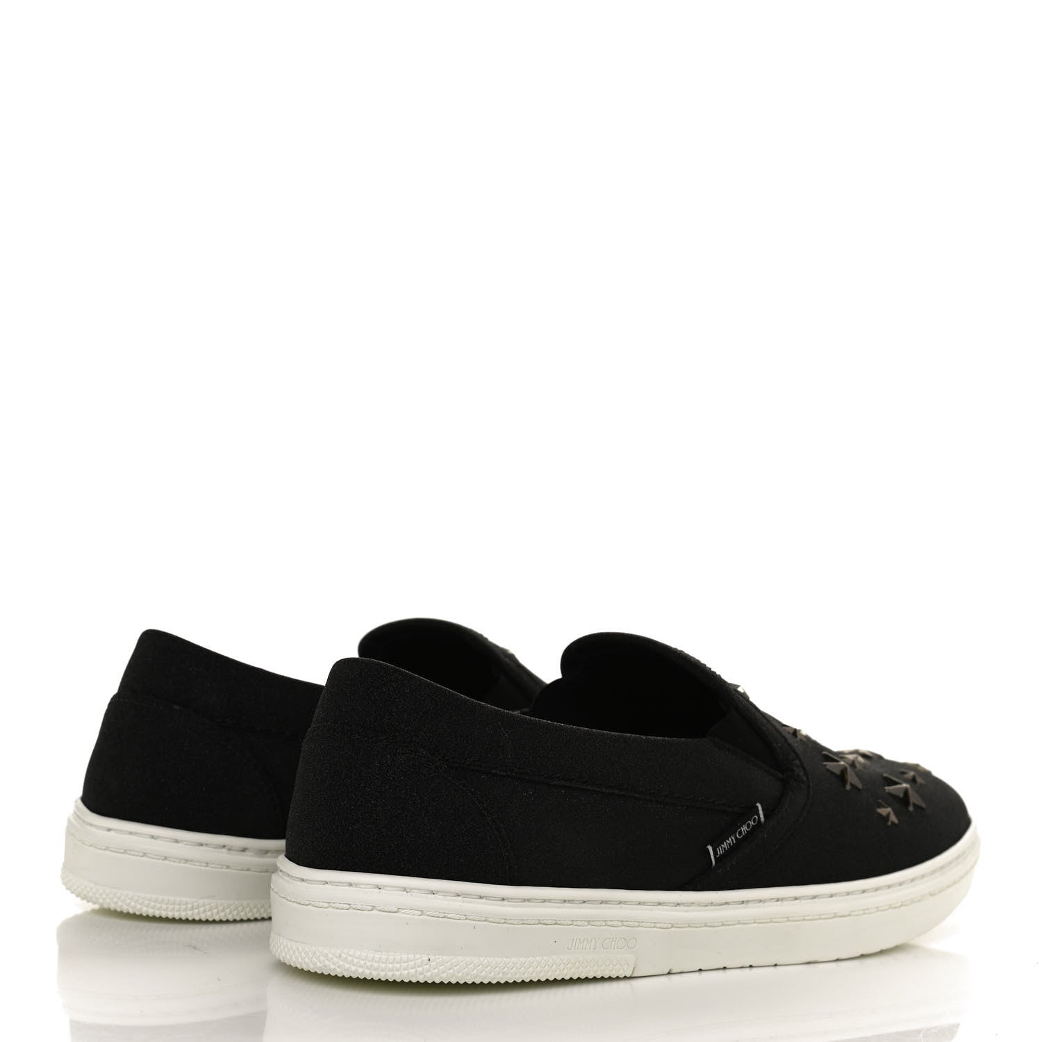 Jimmy Choo Fine Glitter Suede Mens Grove Sneakers 40.5 Black 4 of 10