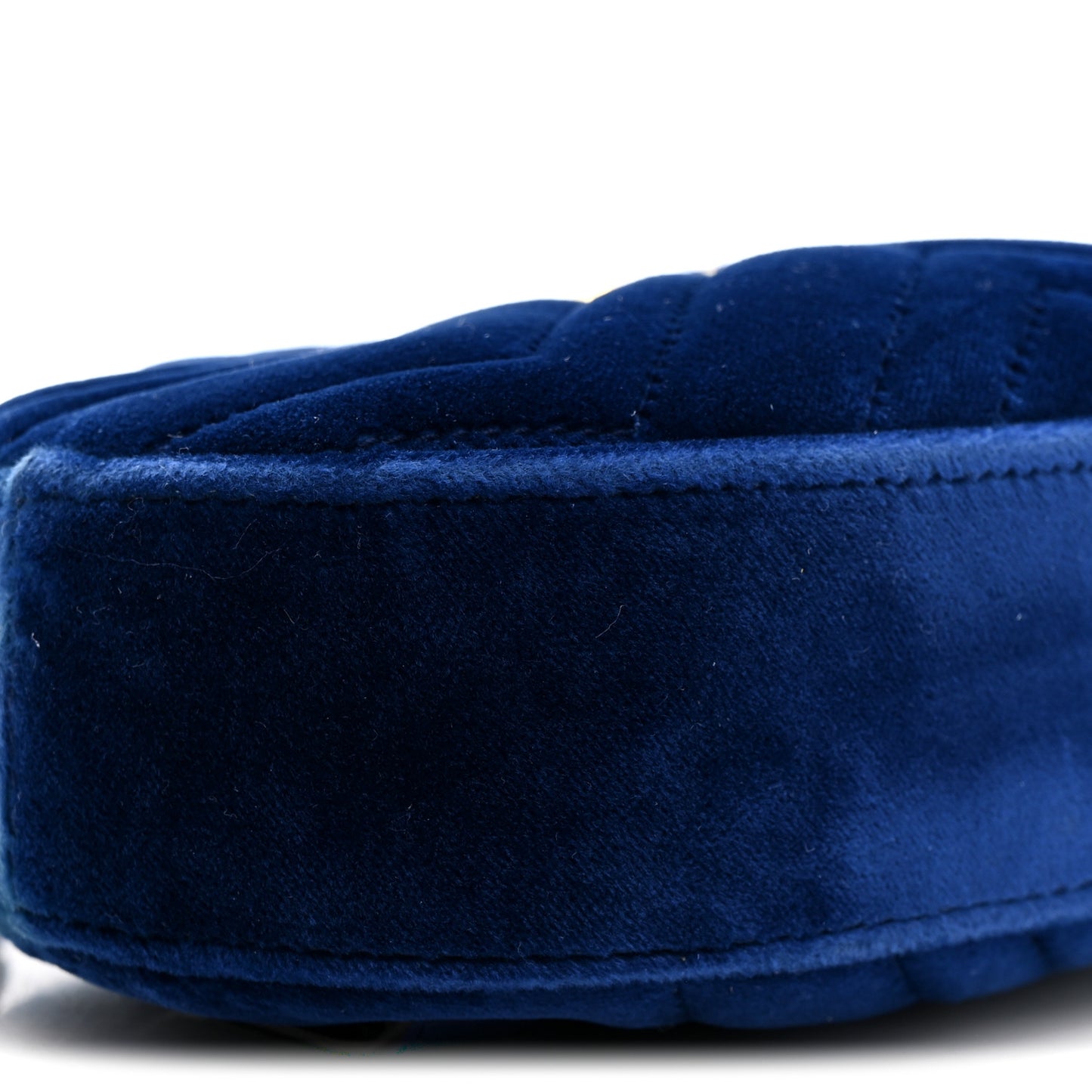 Velvet Matelasse GG Marmont Belt Bag 85 34 Cobalt Blue