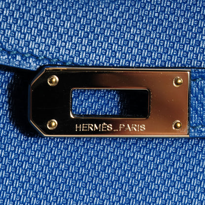 Hermes Grain d'H Kelly Longue Wallet Bleu De Galice 8 of 18