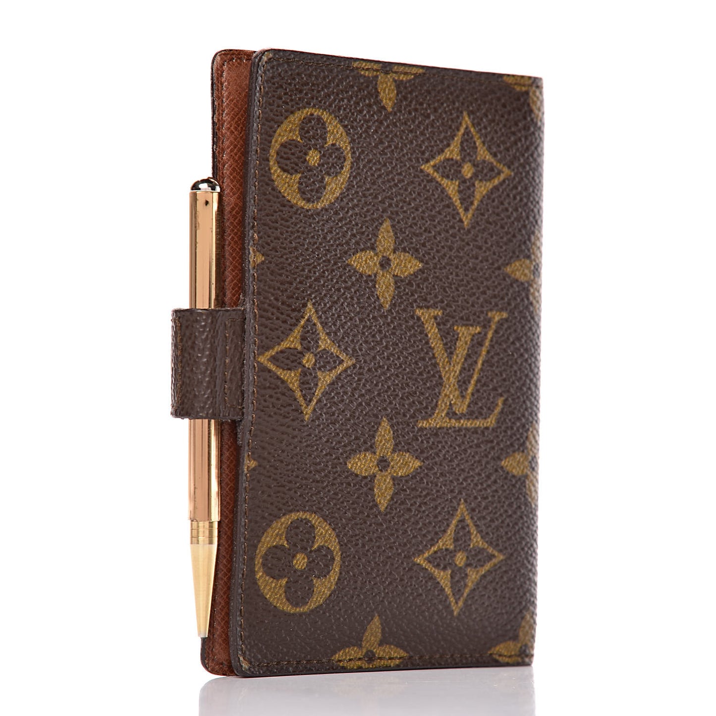 Monogram Mini Agenda Cover w Pencil