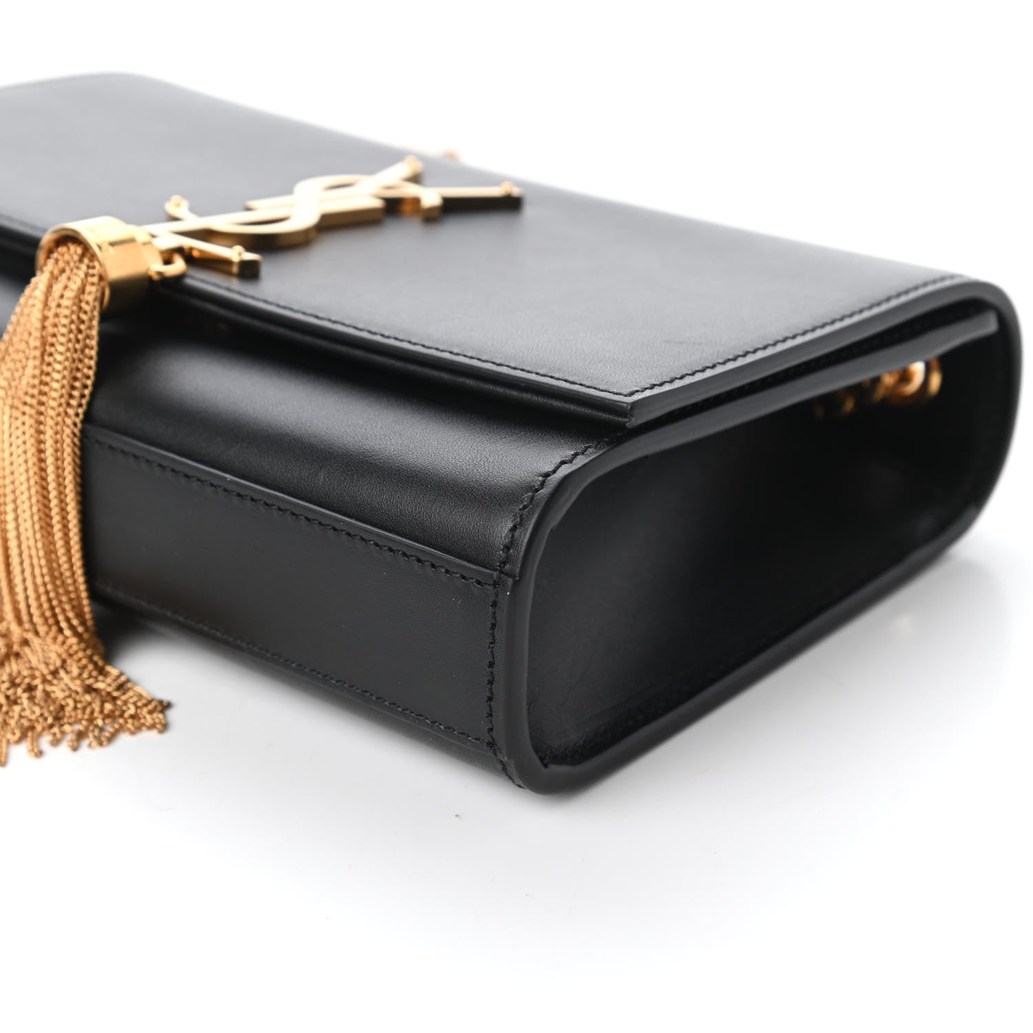 Saint Laurent Calfskin Small Classic Monogram Kate Tassel Satchel Black 7 of 9