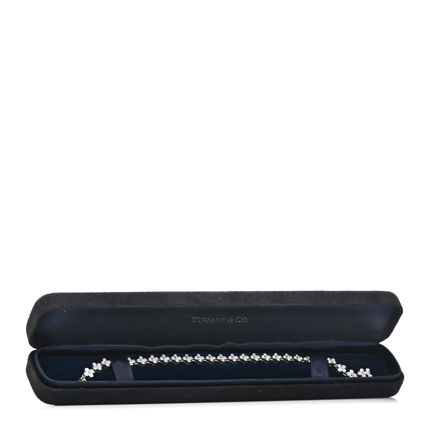 Tiffany Platinum Diamond Lace Tennis Bracelet 5 of 5