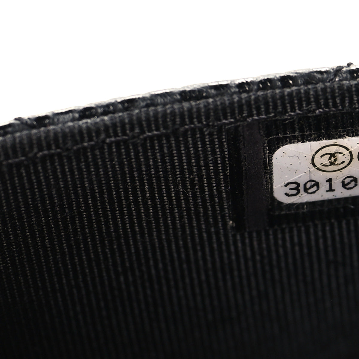 Caviar Quilted Flap Card Holder Wallet Black