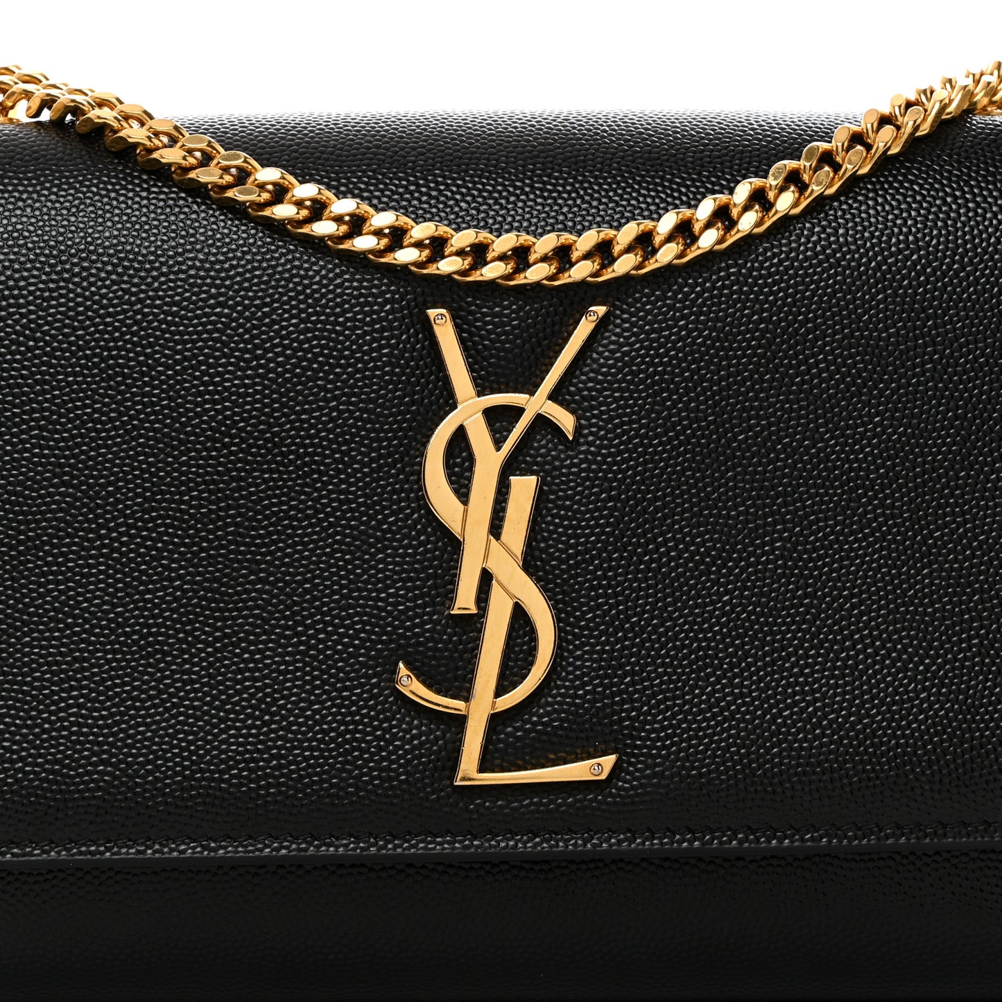 Grain De Poudre Small Monogram Kate Satchel Black