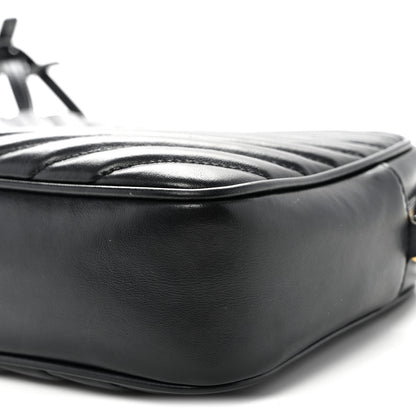 Saint Laurent Calfskin Matelasse Monogram Lou Camera Bag Black 10 of 10
