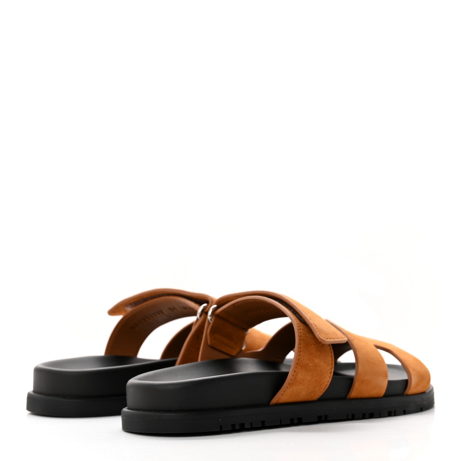 Hermes Suede Goatskin Womens Chypre Sandals 36 Naturel 4 of 14