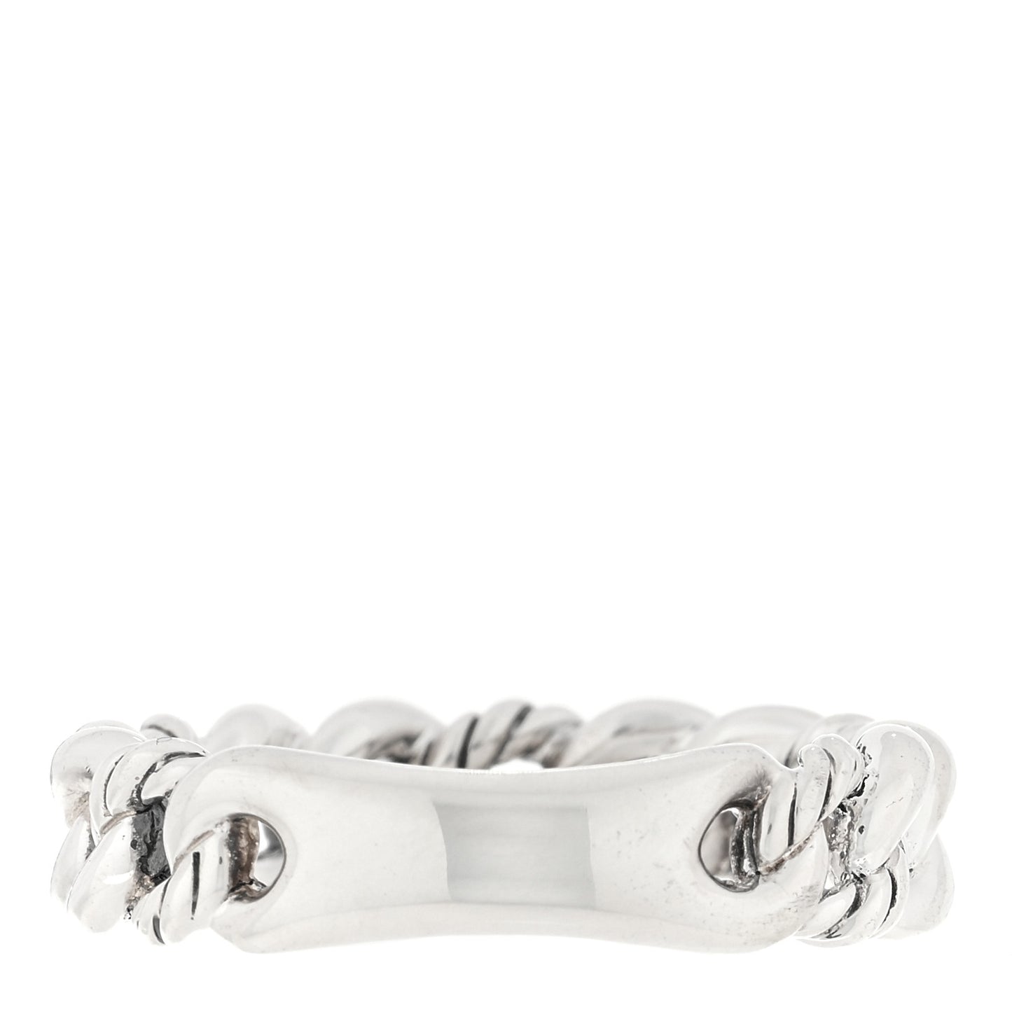 Sterling Silver Narrow Belmont Curb Link Ring 55 7.25