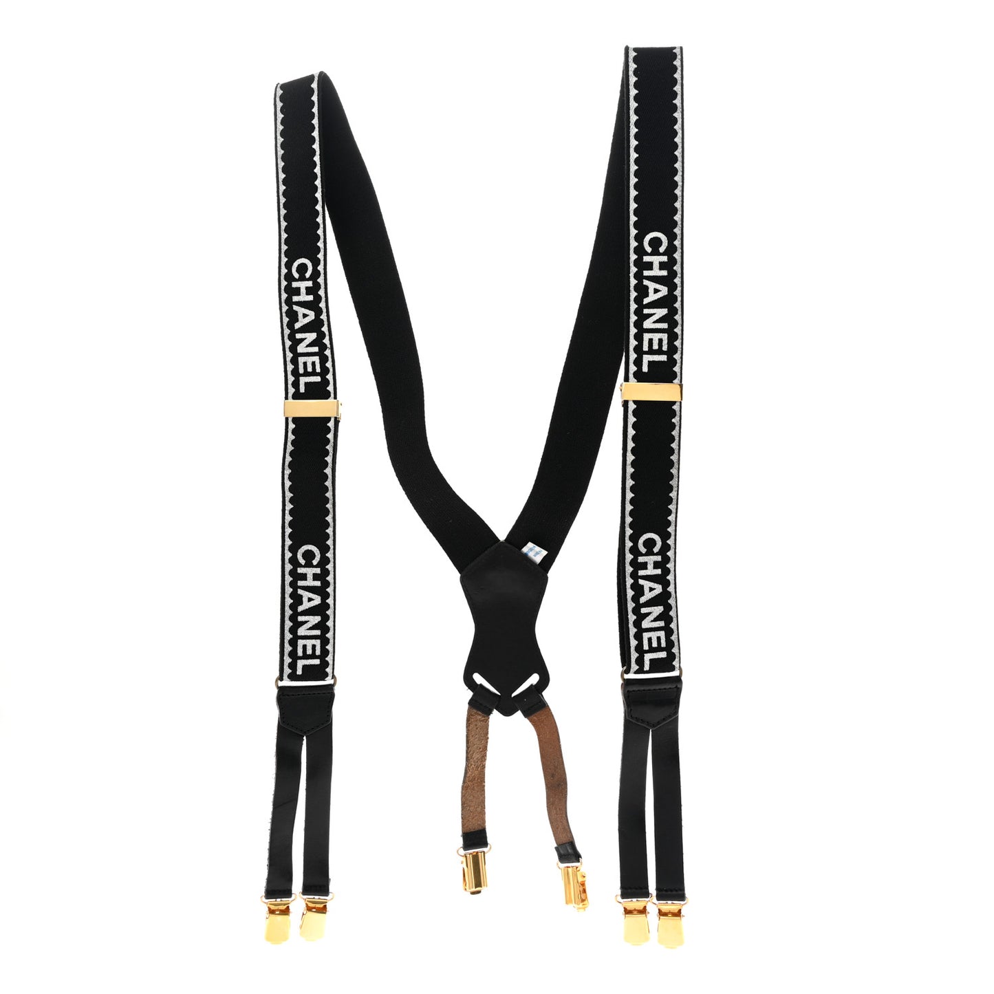 Logo Suspenders Black White