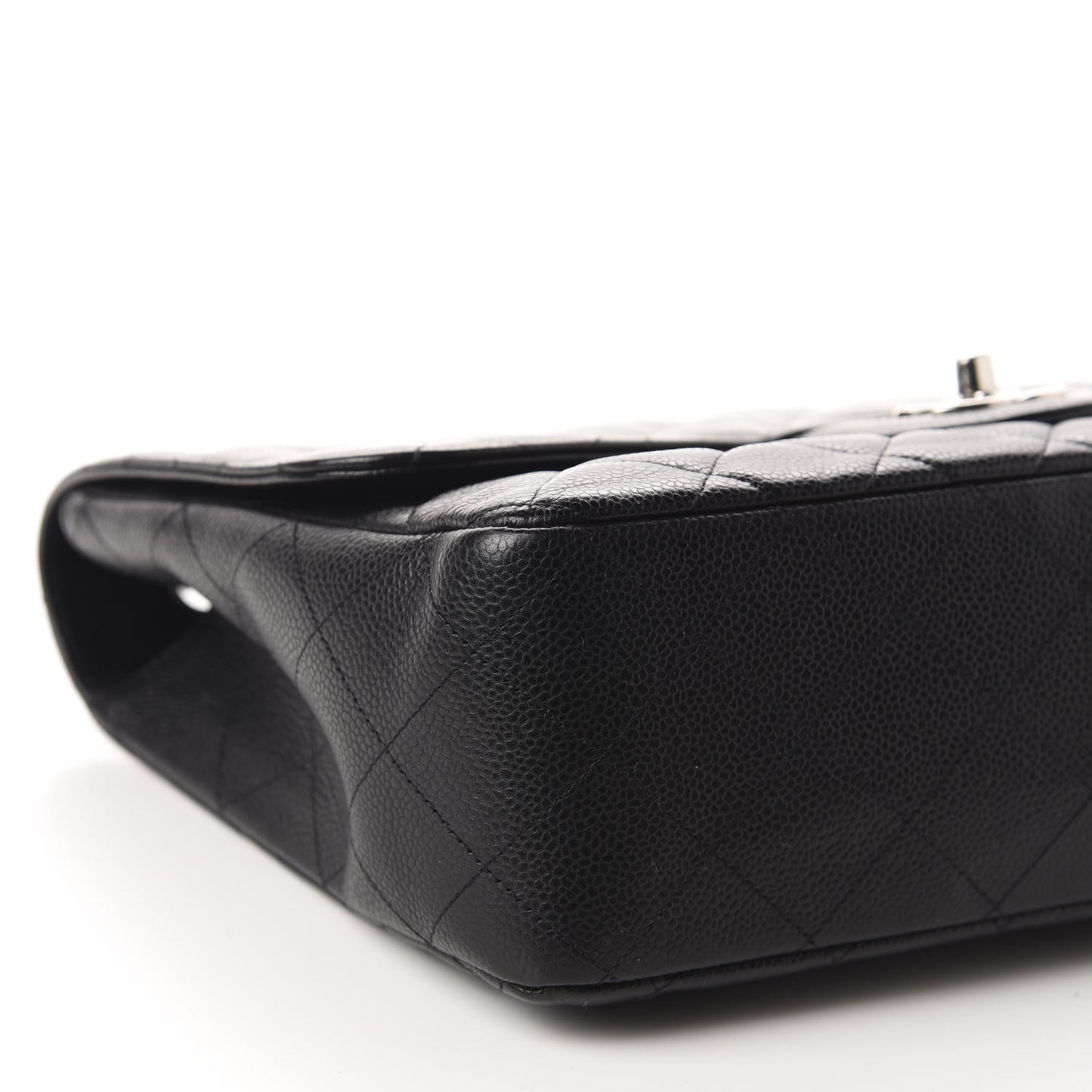 Caviar Quilted Jumbo Single Flap Black