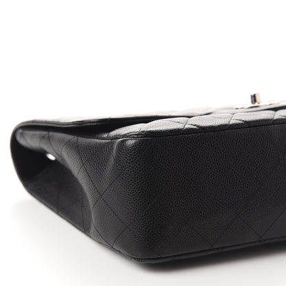 Chanel Caviar Quilted Jumbo Single Flap Black 6 of 10