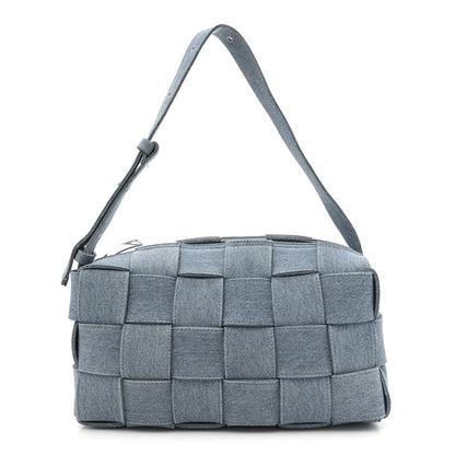 Bottega Veneta Denim Maxi Intrecciato Brick Cassette Bag Indigo Washed 1 of 10