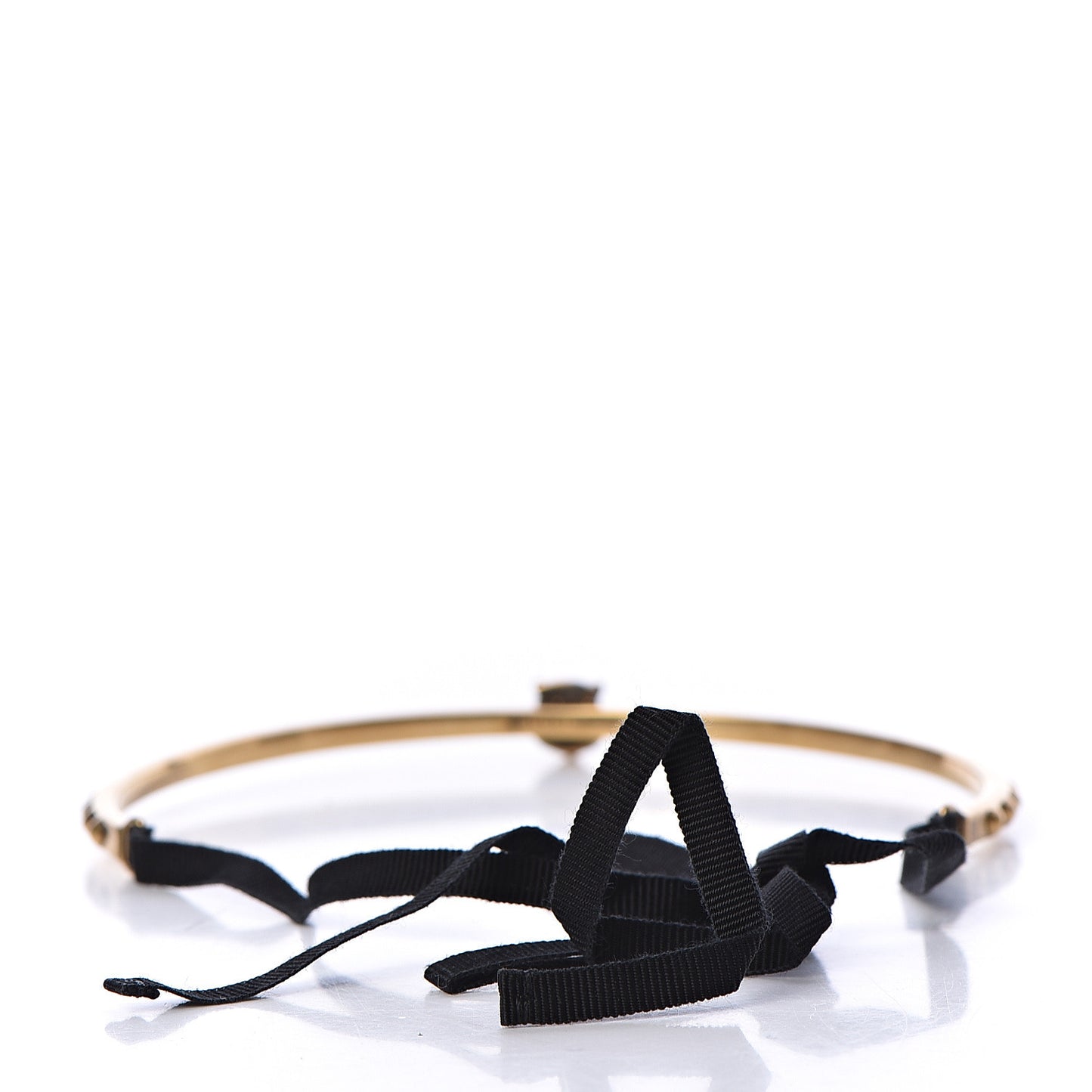 Metal Tigers Head Choker Necklace Aged Gold