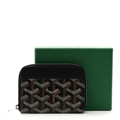 Goyard Goyardine Matignon Porte Monnaei Wallet Black 7 of 7