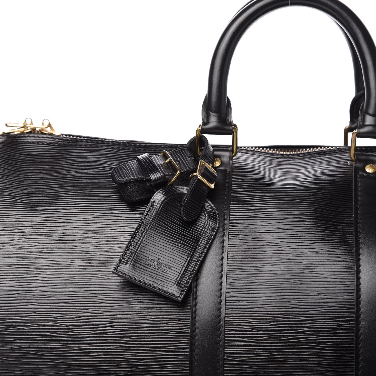 Louis Vuitton Epi Keepall 45 Black 9 of 10