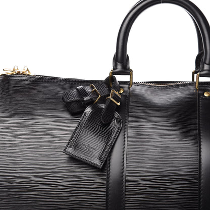 Louis Vuitton Epi Keepall 45 Black 9 of 10