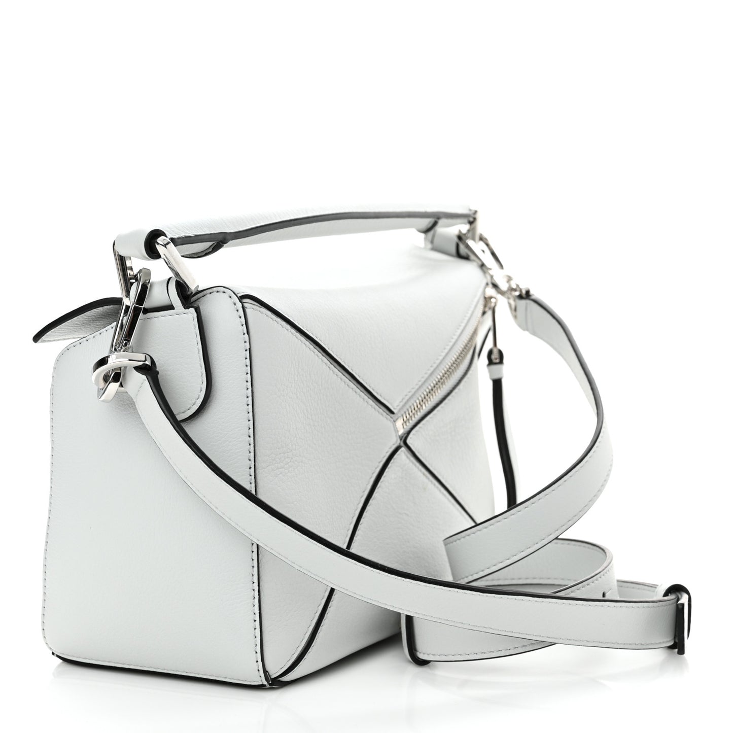 Calfskin Small Puzzle Bag Kaolin