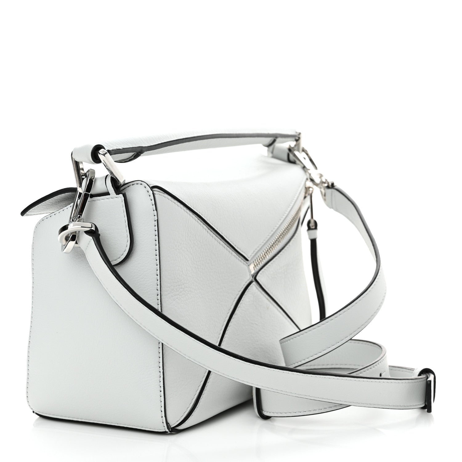 Loewe Calfskin Small Puzzle Bag Kaolin 3 of 12