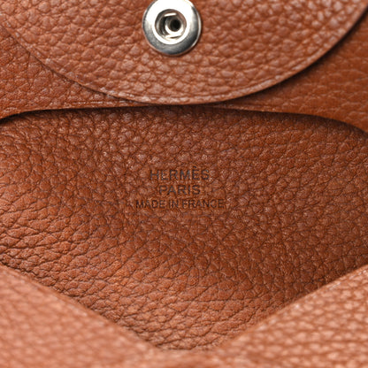 Hermes Barenia Faubourg Bastia Coin Purse Fauve 6 of 6