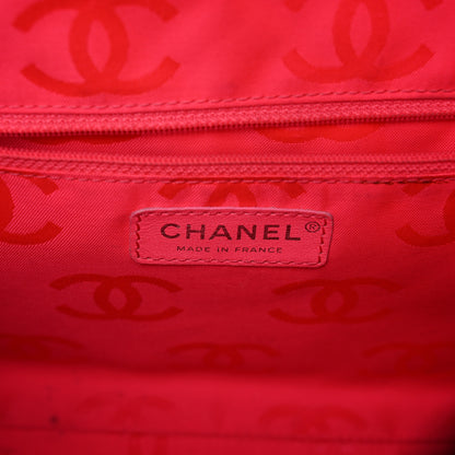 Chanel Calfskin Quilted Large Cambon Flap Black White 7 of 12