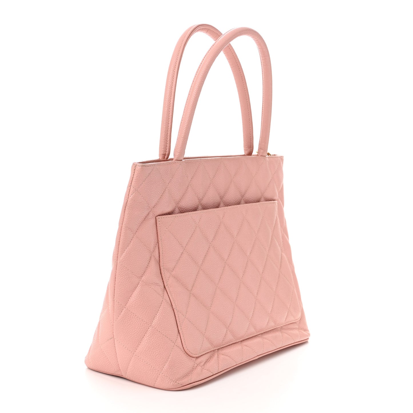 Caviar Quilted Medallion Tote Light Pink